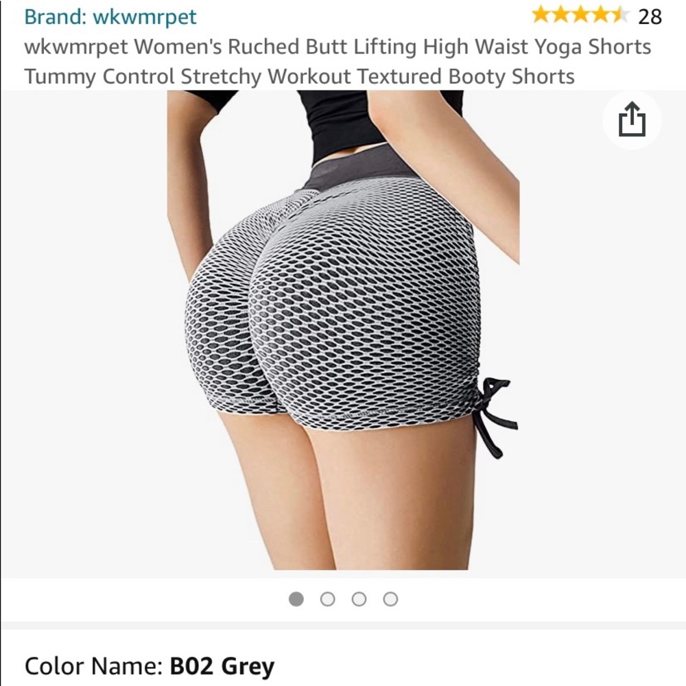 Women's Butt Lifting High Waist Yoga Workout shorts  ( brand new in package )
